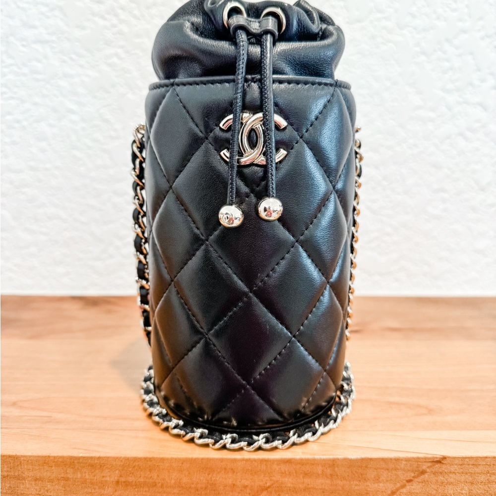 Chanel Black Quilted Small Bucket Bag *Like New*